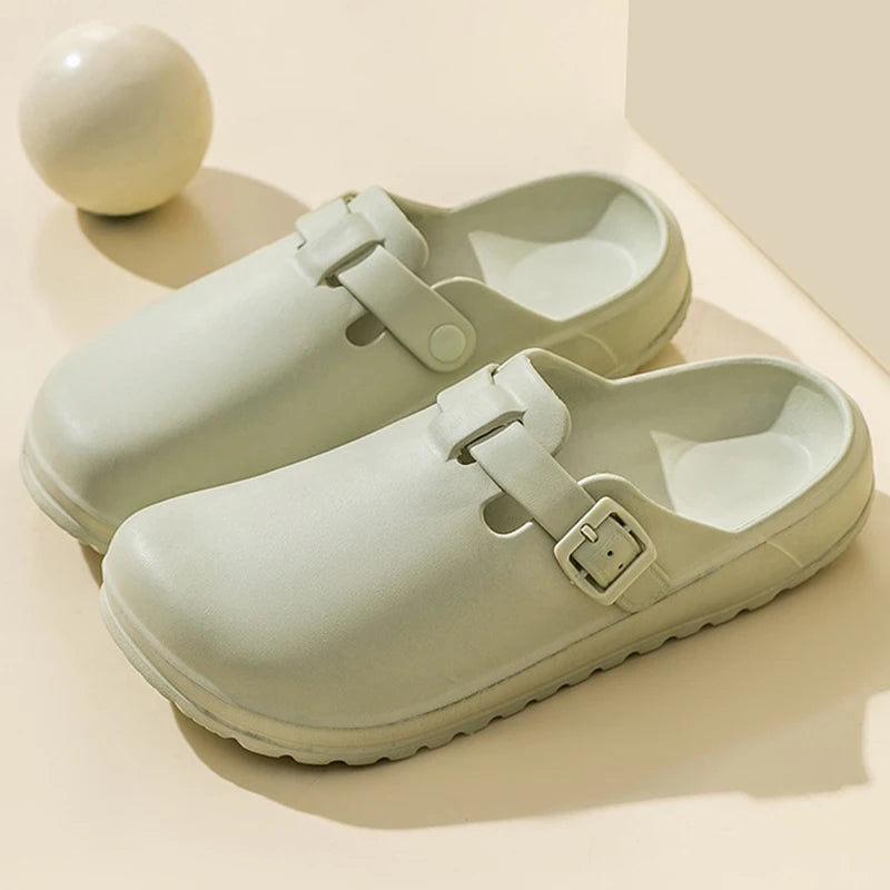 KIDMI Men Clogs Slippers Men's and Women's Slip-Resistant Work Shoes Outdoor Waterproof Nonslip Kitchen Shoes Clean Chef Shoes
