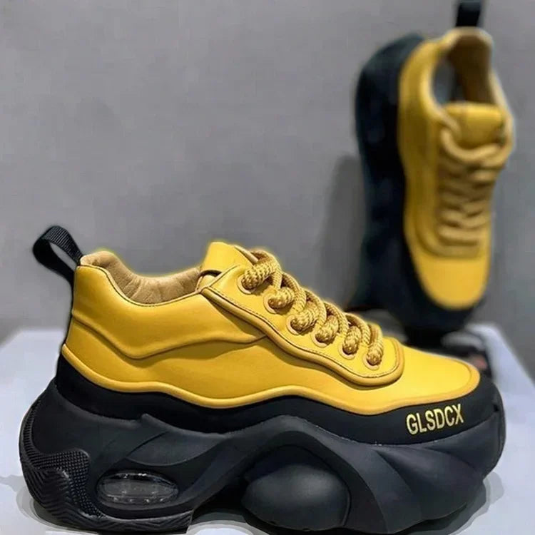 2025 Designer Style Mens Shoes Outdoors Comfortable Men Thick Platform Sneakers Fashion Casual Elevator Shoes New Trainers Tenis