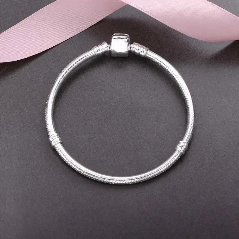 Handmade Original Fine Jewelry  Charm Bracelet Soft Smooth Snake Bone Bracelets for Women