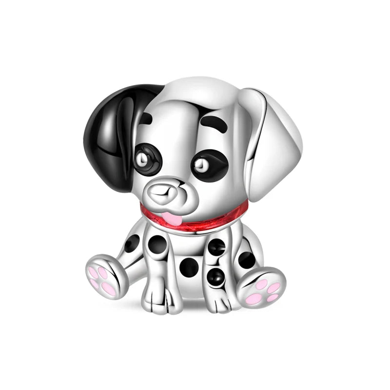 Original 925 Sterling Silver Charms Beads Cute Cat Dog Tiger Koala Animal Charm Pendant For Women Fine DIY Birthday Jewelry Gift