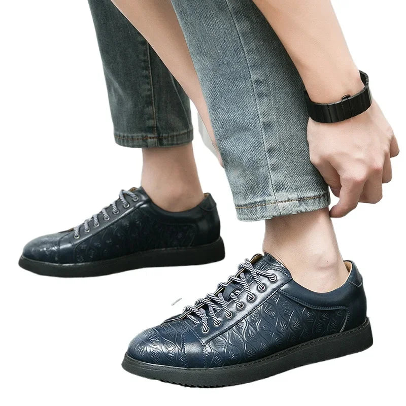 Original Sneakers Replicas Summer Shoes for Men Shoes 2024 Style Men Leather Shoe Natural Cowhide Leather Social Shoe Male Women