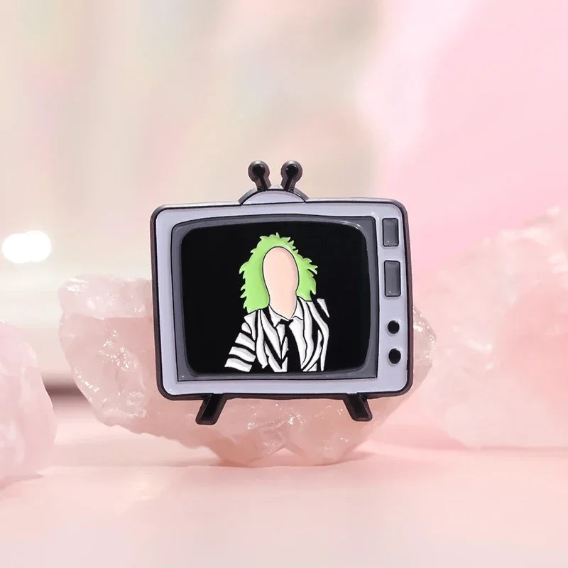 Horror Movie TV Set Enamel Pins Custom Punk Halloween Film Television Badge Lapel Sick Sad World Brooch Backpack Jewelry