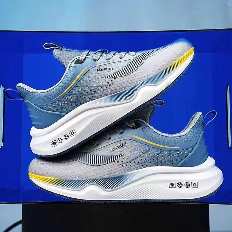 Summer Cross-border Hot Sale Men's Women Sneakers High Quality Breathable Damping Air-cushion Running Shoes Zapatillas Plus 46