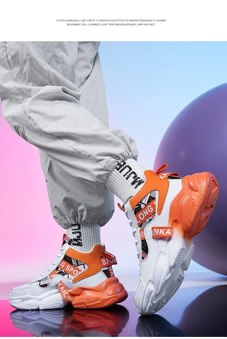 Autumn Winter Fashion Pink High Sneakers for Men Women Breathable Platform Shoes Man Trainers Outdoor Casual Sneakers Men 2025