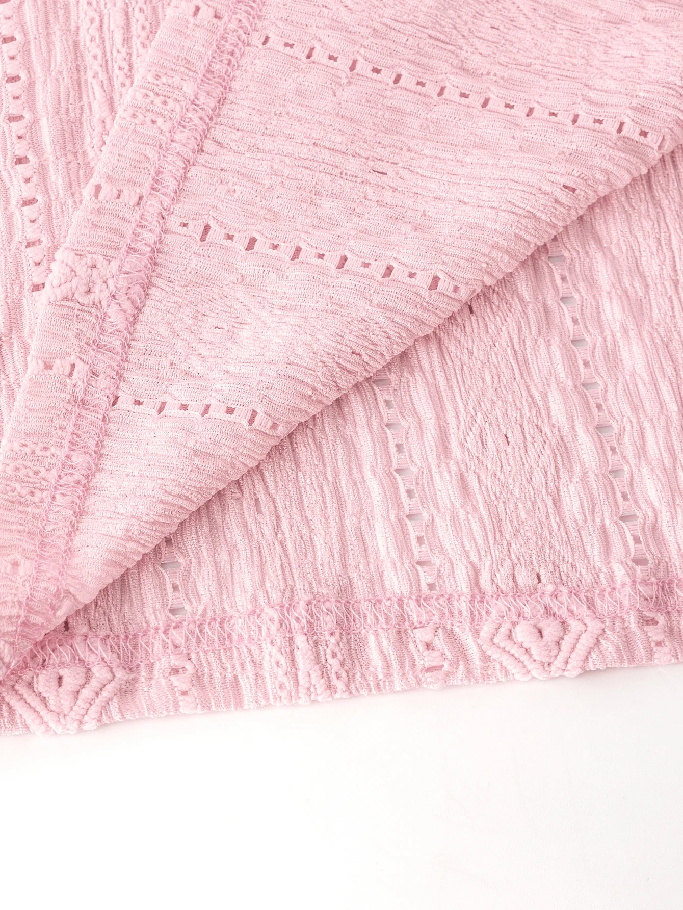 Women's Autumn Winter Fashion Button Light Pink Long Sleeve V Neck T-Shirt