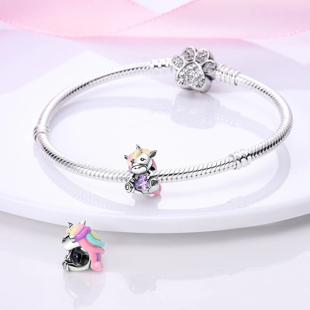 Silver Plated Cute Animals Charms Pendant Lovely Penguin Avocado Dangle Charm Beads Fit Bangle Bracelet Necklace Women Jewelry