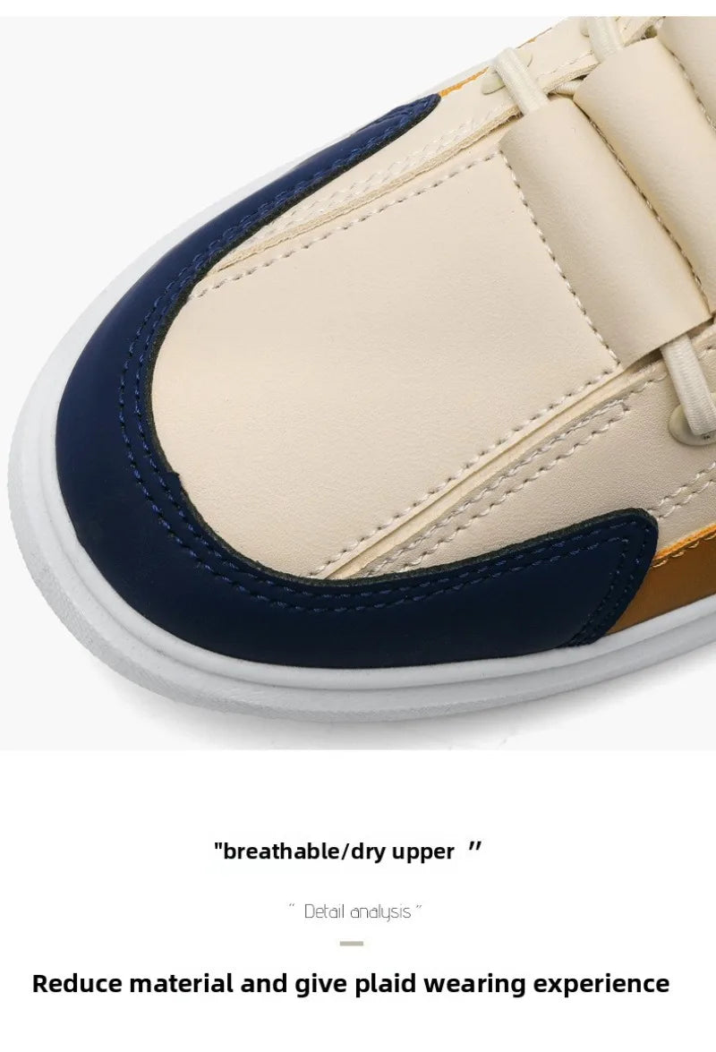 2025 Spring and Autumn New Men's Shoes Leather Low Cut Fashion Trendy Running Sports Men's Casual Trendy Shoes