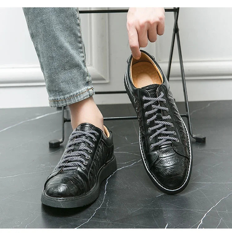 Original Sneakers Replicas Summer Shoes for Men Shoes 2024 Style Men Leather Shoe Natural Cowhide Leather Social Shoe Male Women