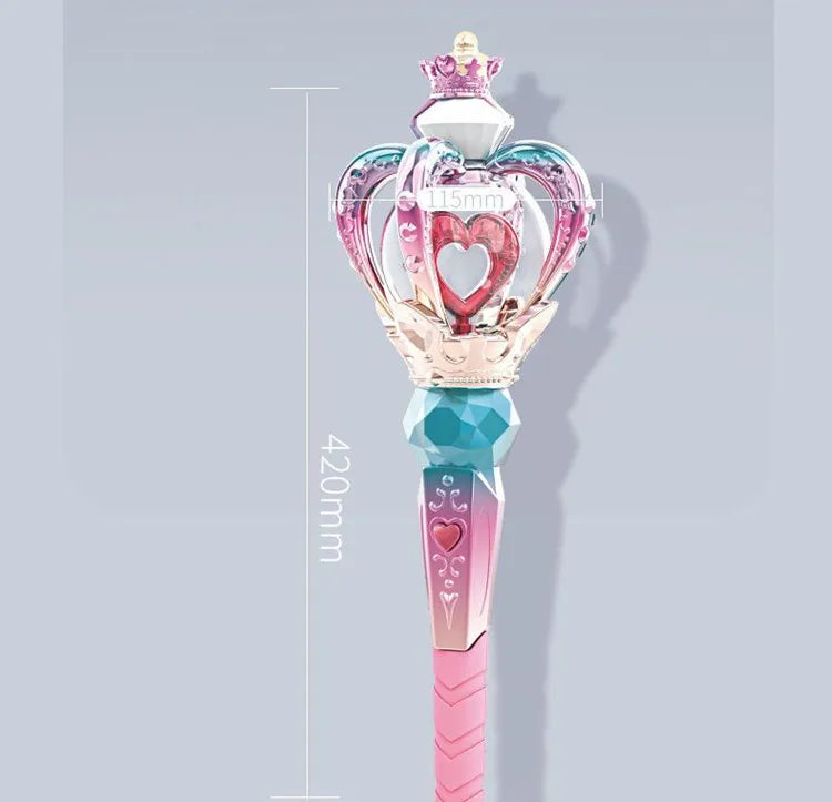 Big Size Magic Wand Fairy Wand Electric Toys With Sound Light Pretend Toy Role-playing Props Halloween Christmas Gift For Girls