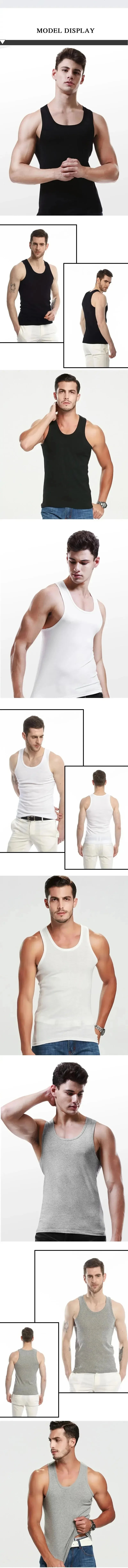2025 New Men's Summer Lightweight Cotton Tight Vest Sports Casual Family Pajamas Outdoor Tight Top Breathable Quick Drying Vest