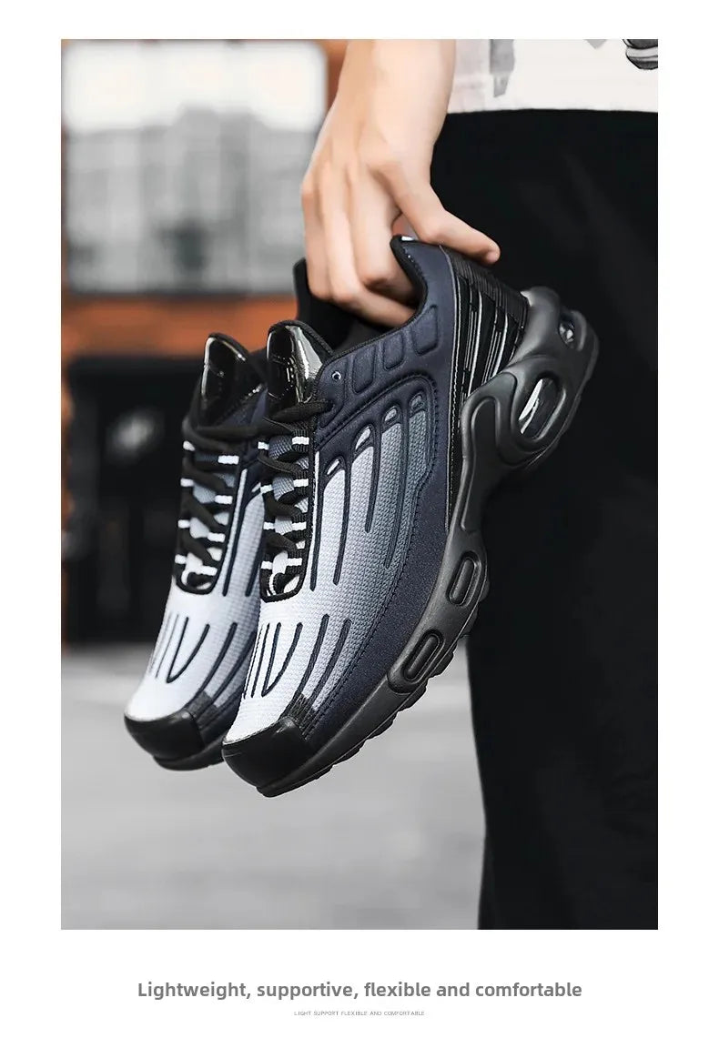 2024 New Spring Large Size Couple Air Cushion Sports Shoes Student Running Shoes Men Casual Trendy Sport Shoes Breathable