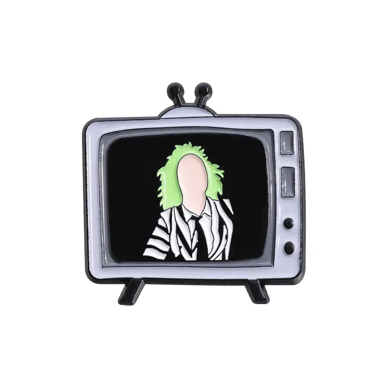 Horror Movie TV Set Enamel Pins Custom Punk Halloween Film Television Badge Lapel Sick Sad World Brooch Backpack Jewelry