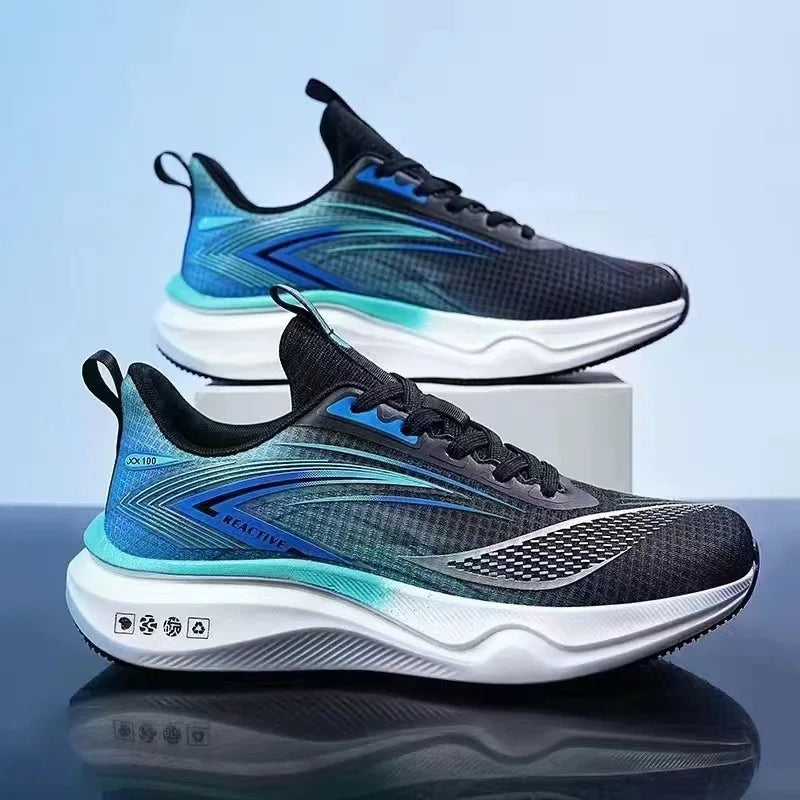 Summer Cross-border Hot Sale Men's Women Sneakers High Quality Breathable Damping Air-cushion Running Shoes Zapatillas Plus 46