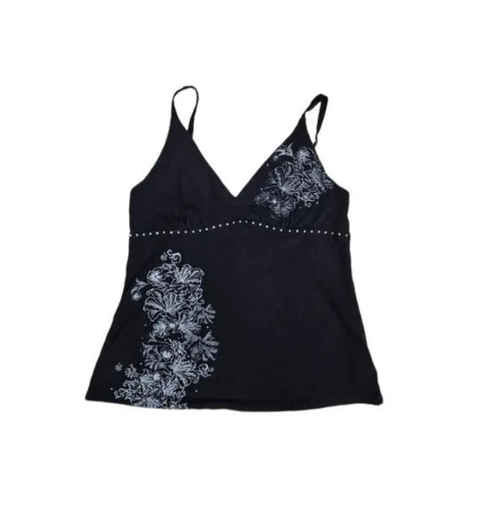 Y2K Clothes 2000s Top Aesthetic Streetwear Emo Girls Tank Tops PunkGrunge Camisole Tops Sleeveless Womens Prints Cute Crop Tops