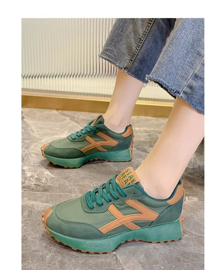 Comfort Women's Sneakers Fashion Womens Thick-soled Boots Breath Women Casual Shoes Wear-resistant Non-slip Womens Running Shoes