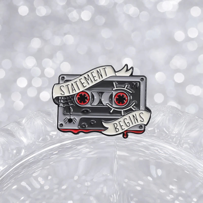 3pcs/sets Hard Enamel Pins Funny Creative Metal Brooches Jewelry Halloween Punk Cartoon Lapel Badge Accessories Gift for Friends