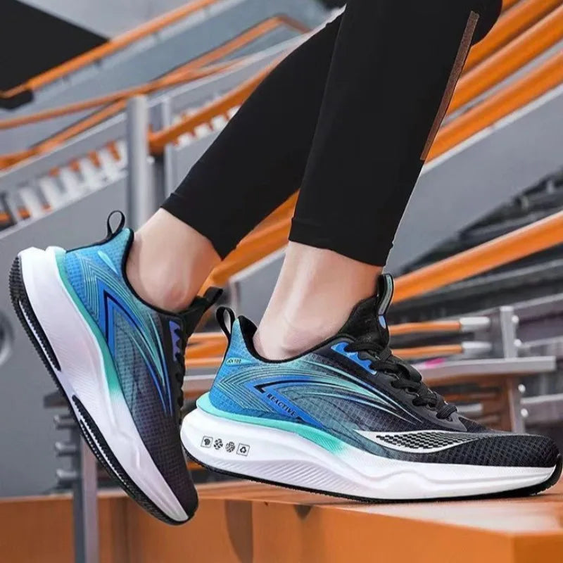 Summer Cross-border Hot Sale Men's Women Sneakers High Quality Breathable Damping Air-cushion Running Shoes Zapatillas Plus 46