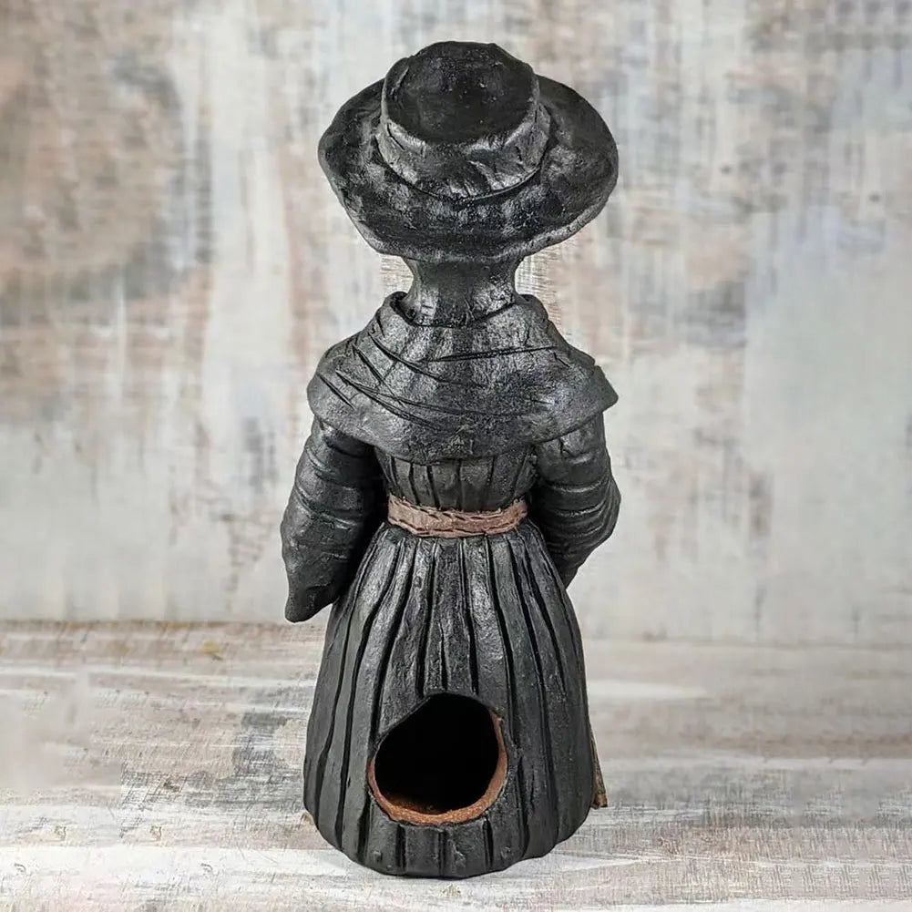 Halloween Plague Doctor Incense Burner Mr. Crow Decompresse Anxiety Relief Desktop Resin Ornament Mr. Crow Incense Burner Statue
