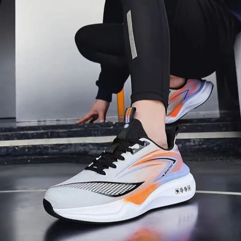 Summer Cross-border Hot Sale Men's Women Sneakers High Quality Breathable Damping Air-cushion Running Shoes Zapatillas Plus 46