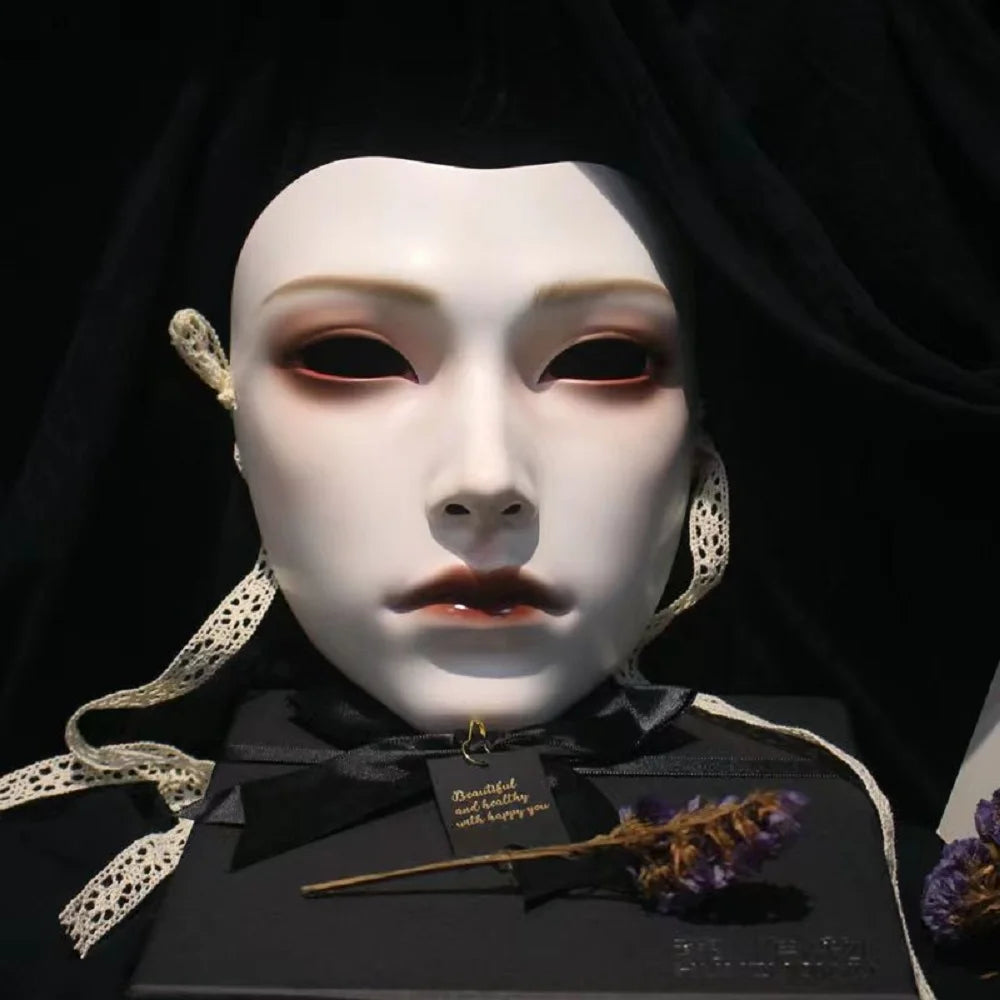 Halloween: New Ancient Women's Mask, Men's Mask, Han Costume Party Dressing National Style Full Face Ancient Dance Art