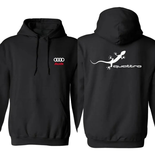 Audi-quattro ba Fleece Pullover Hooded Sweater Audi AUDI Infineon Jost Team Racing Suit Training Suit Jacket