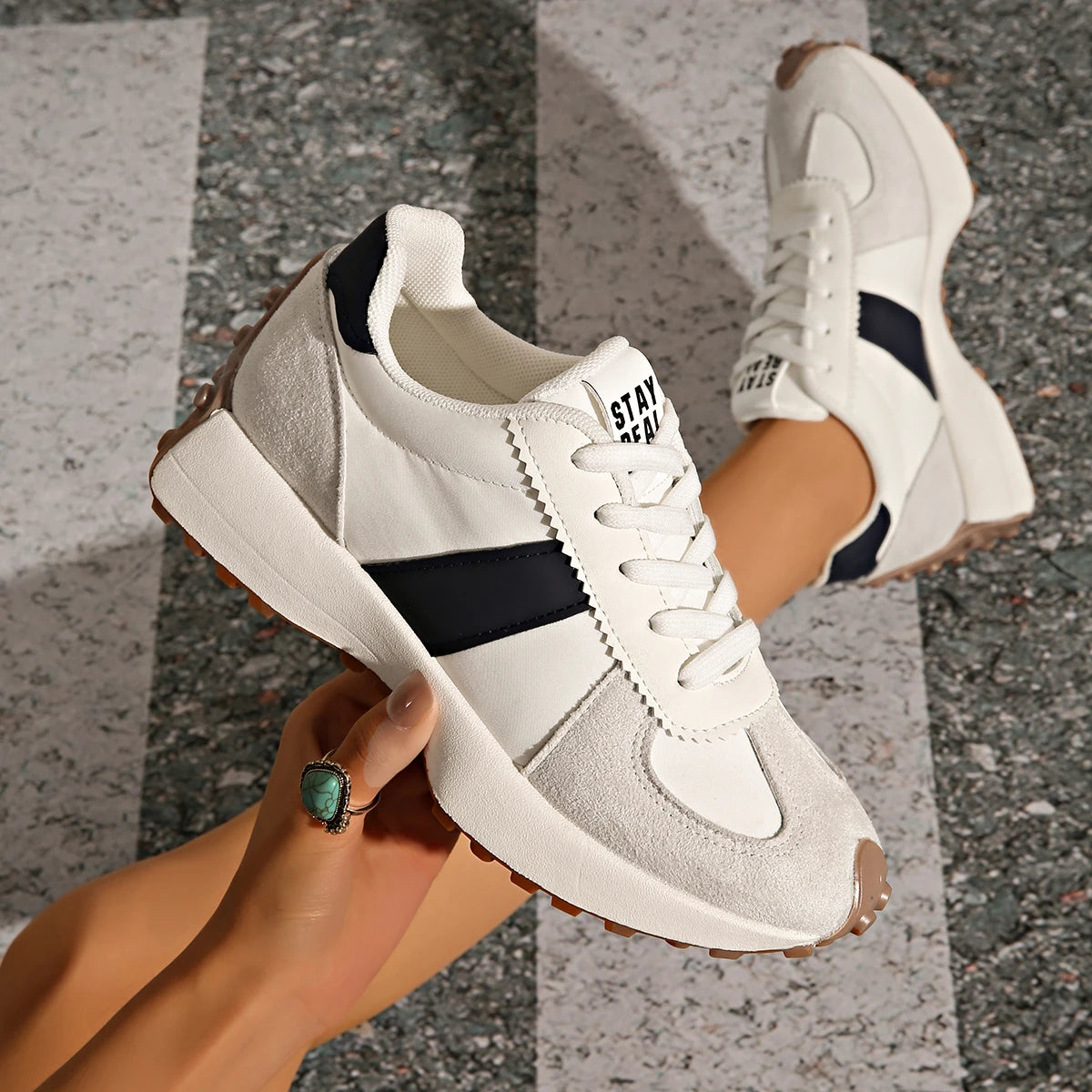 Women Sneakers 2025 New Spring Autumn Brand Luxury Vulcanize Shoes Casual Footwear Zapatillas Mujer Light Flat Breathable Shoes