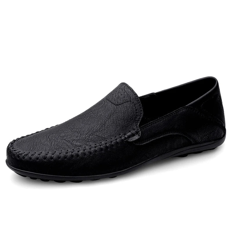 Men Shoes Casual Leather Hollow out Moccasins Men Breathable Slip on Driving Shoes Luxury Italian Men Loafers Plus Size 38-47