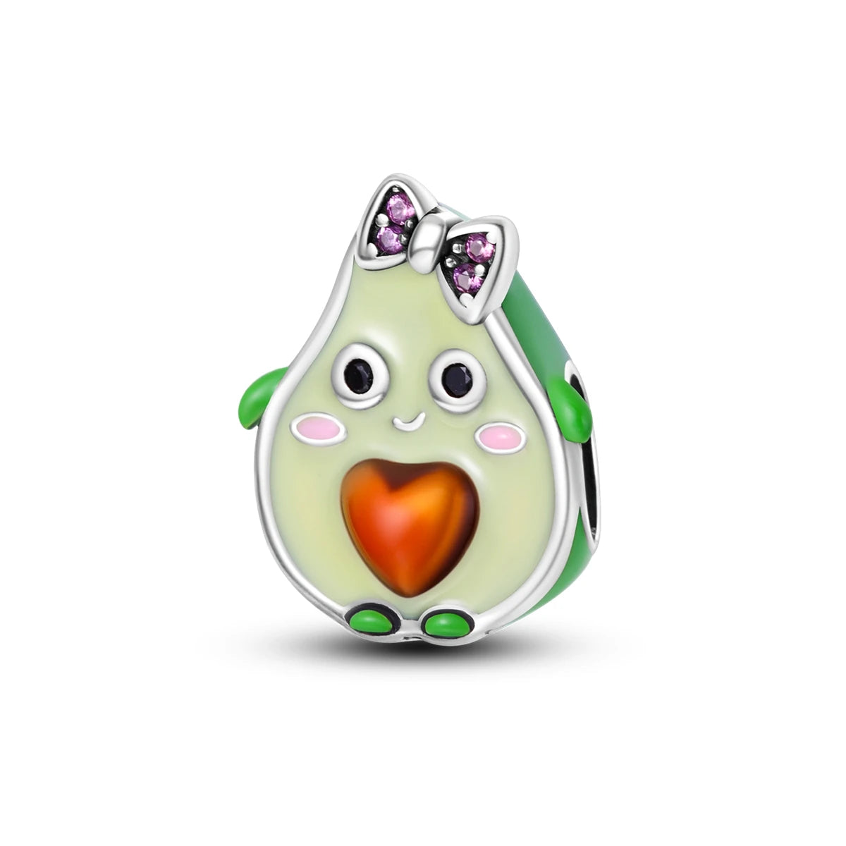 Silver Plated Cute Animals Charms Pendant Lovely Penguin Avocado Dangle Charm Beads Fit Bangle Bracelet Necklace Women Jewelry