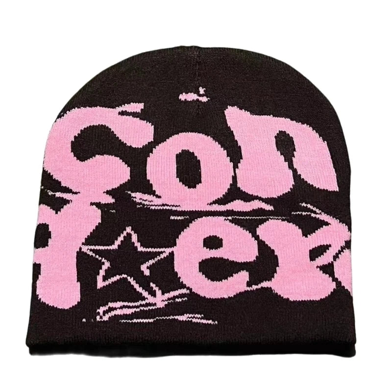 Y2k Beanie Hat Slouchy Beanie Vintage Beanie Warm Beanie Halloween Accessories Slouchy Beanies High School Teens