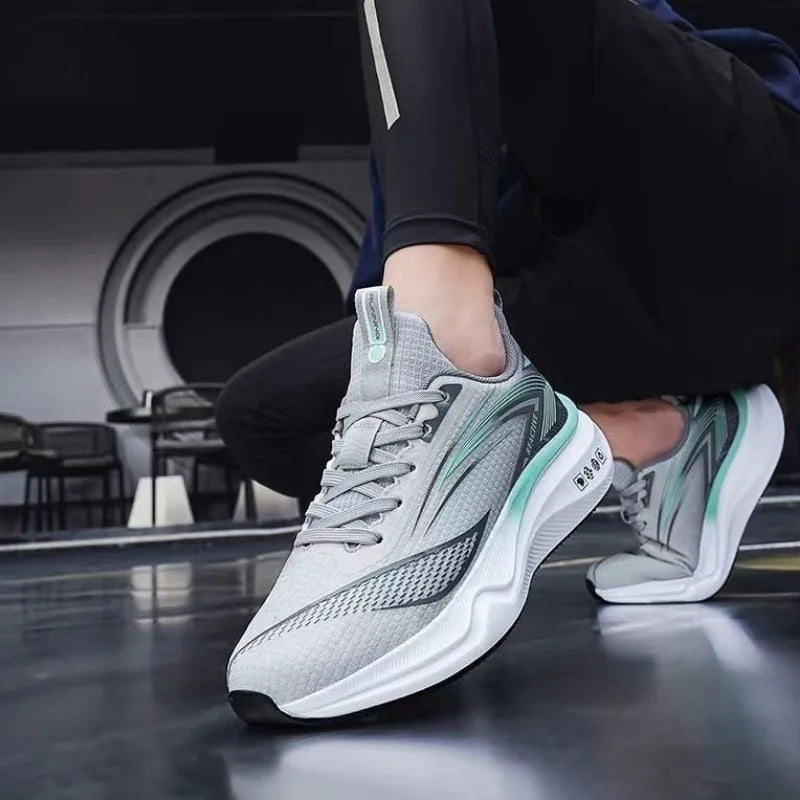 Summer Cross-border Hot Sale Men's Women Sneakers High Quality Breathable Damping Air-cushion Running Shoes Zapatillas Plus 46