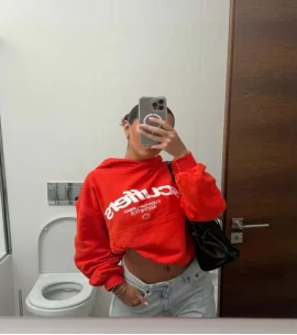 Y2K letter embroidered loose sweatshirt Korean simple and fresh style Harajuku casual comfortable fashion long-sleeved Hoodie
