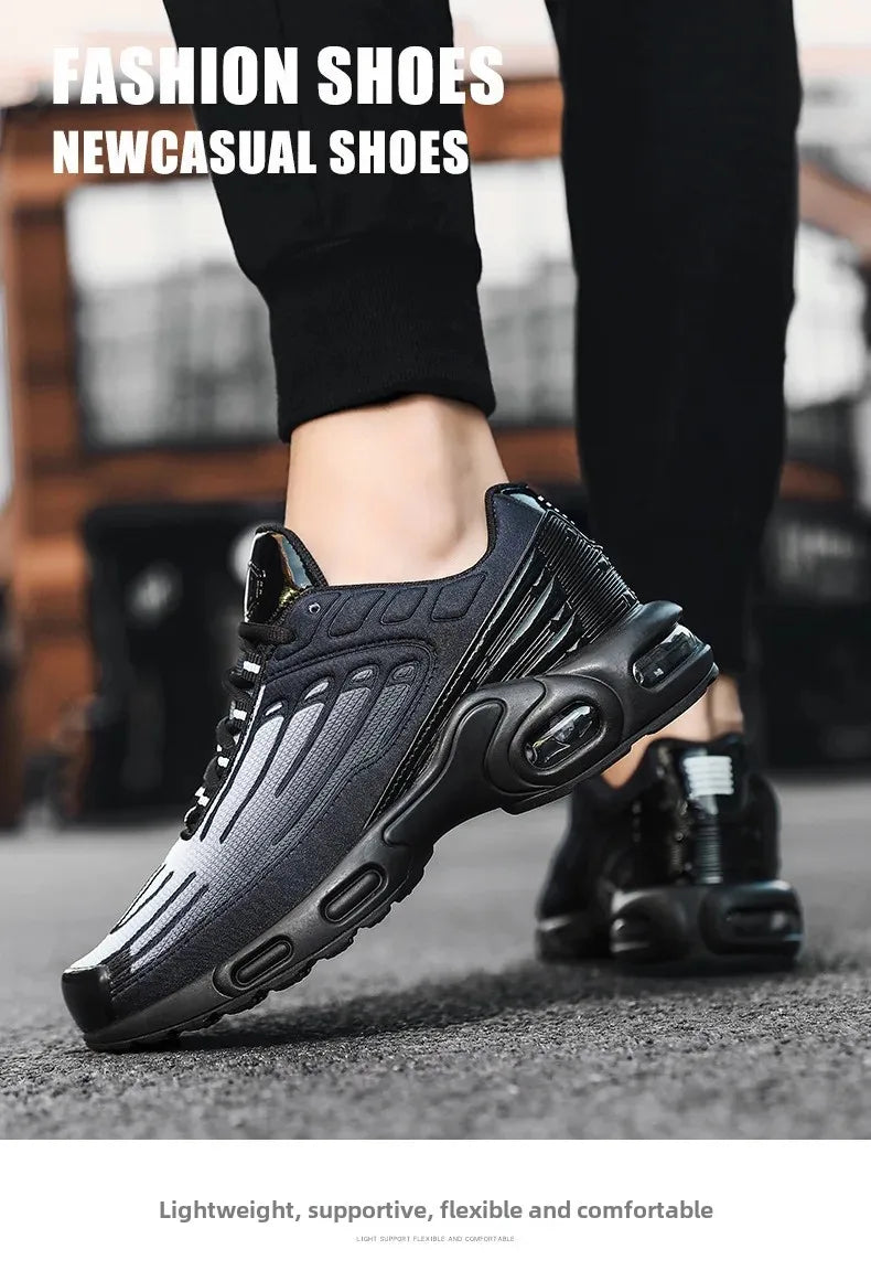 2024 New Spring Large Size Couple Air Cushion Sports Shoes Student Running Shoes Men Casual Trendy Sport Shoes Breathable