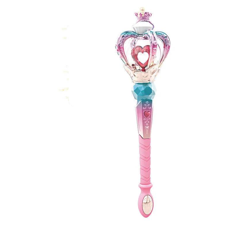 Big Size Magic Wand Fairy Wand Electric Toys With Sound Light Pretend Toy Role-playing Props Halloween Christmas Gift For Girls
