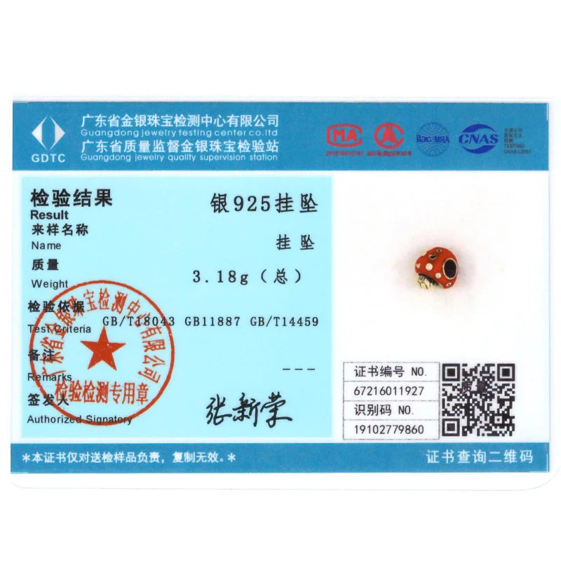 Original 925 Sterling Silver Red Charm Beads Red Wine Chili Dumbbell Pendant For Women Fit DIY Bracelet Birthday Jewelry Gift