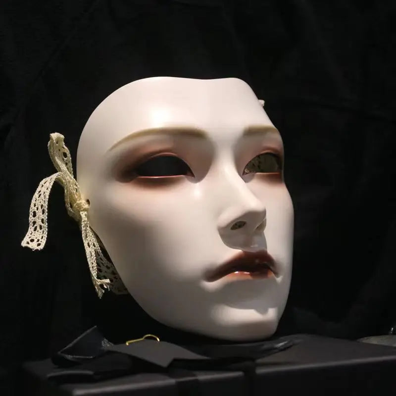 Halloween: New Ancient Women's Mask, Men's Mask, Han Costume Party Dressing National Style Full Face Ancient Dance Art