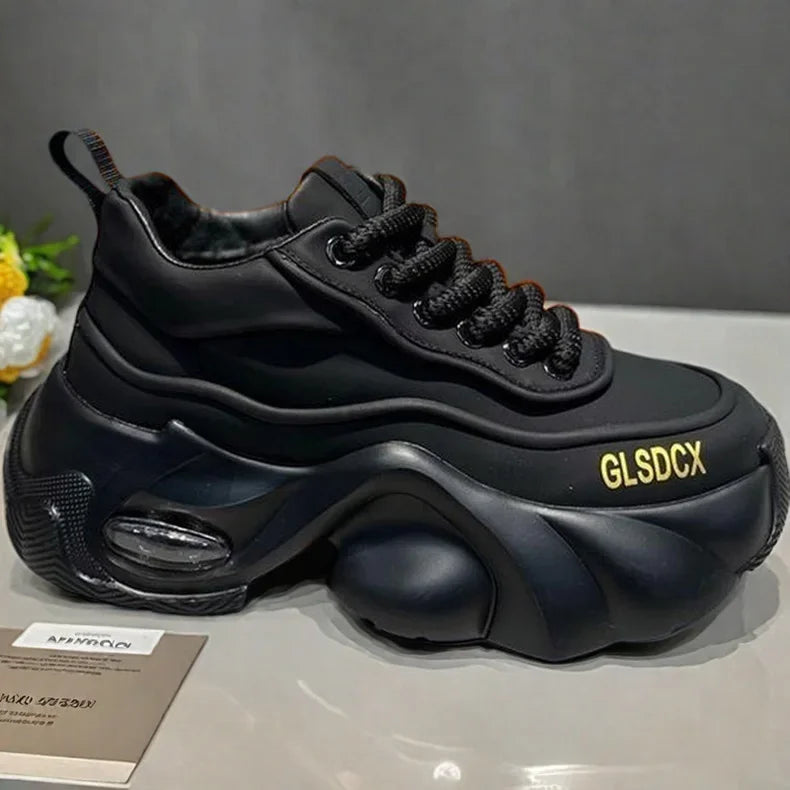2025 Designer Style Mens Shoes Outdoors Comfortable Men Thick Platform Sneakers Fashion Casual Elevator Shoes New Trainers Tenis
