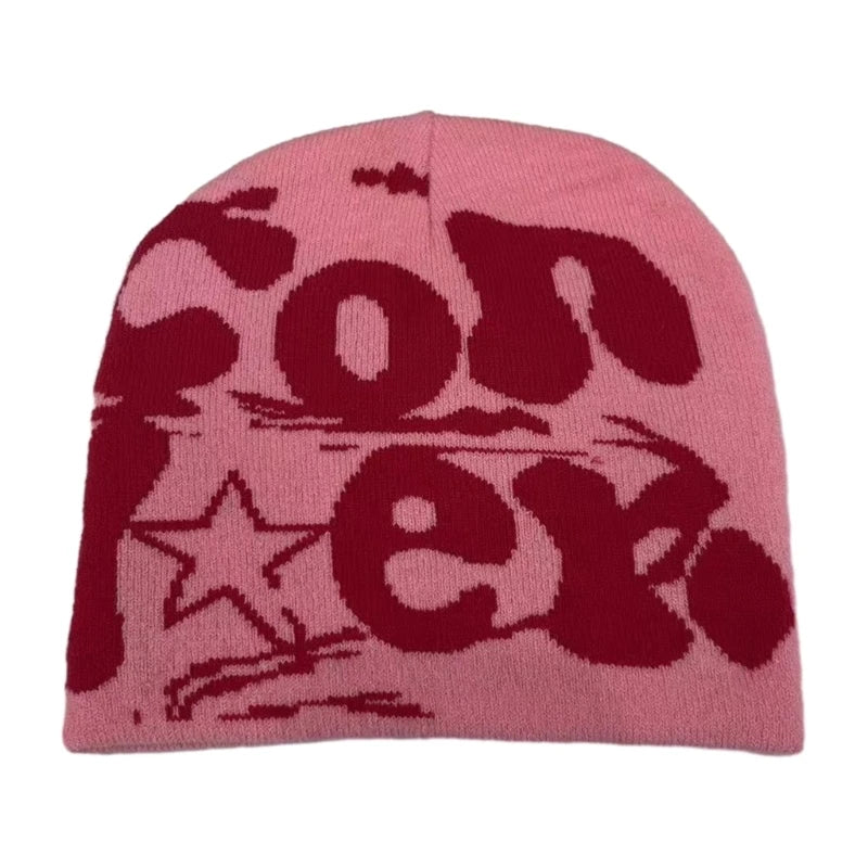 Y2k Beanie Hat Slouchy Beanie Vintage Beanie Warm Beanie Halloween Accessories Slouchy Beanies High School Teens