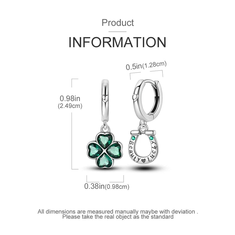 925 Sterling Silver Colored Zirconium Stars Hoop Earrings For Women Jewelry Anniversary WeddingMaking Jewelry Gift