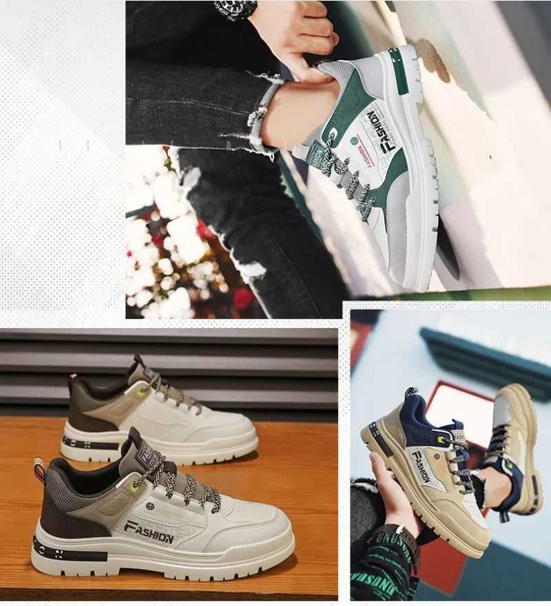 New Sneakers Men Casual Autumn Vulcanized Shoes Male Walking Sport Shoes Outdoor Sneakers Male Sneakers 2025 Zapatos De Hombre
