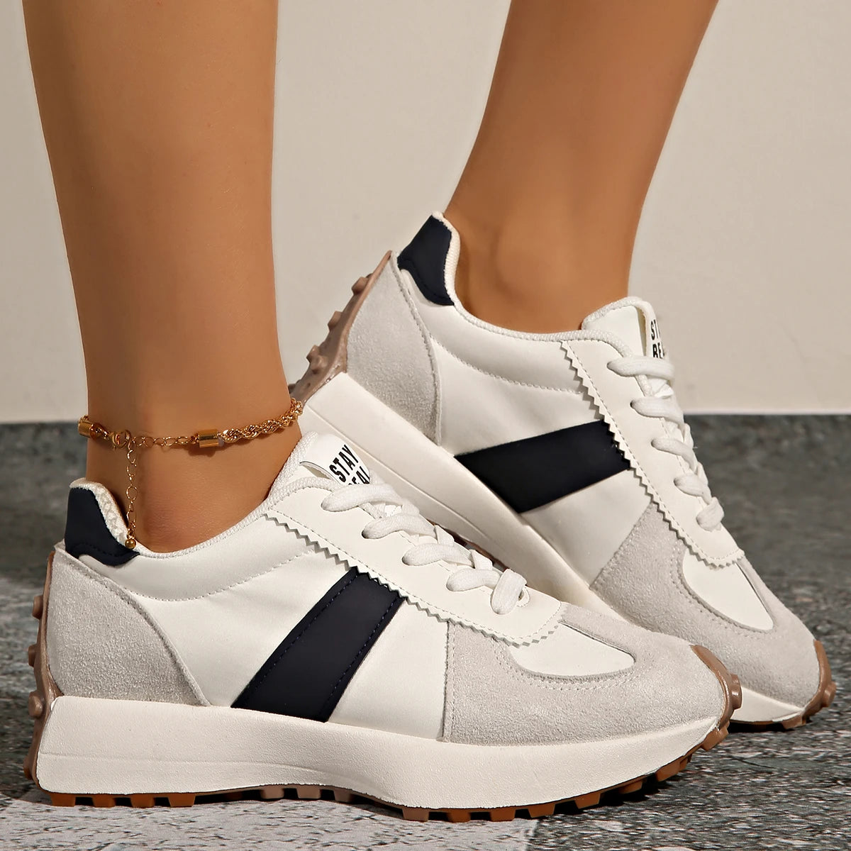 Women Sneakers 2025 New Spring Autumn Brand Luxury Vulcanize Shoes Casual Footwear Zapatillas Mujer Light Flat Breathable Shoes