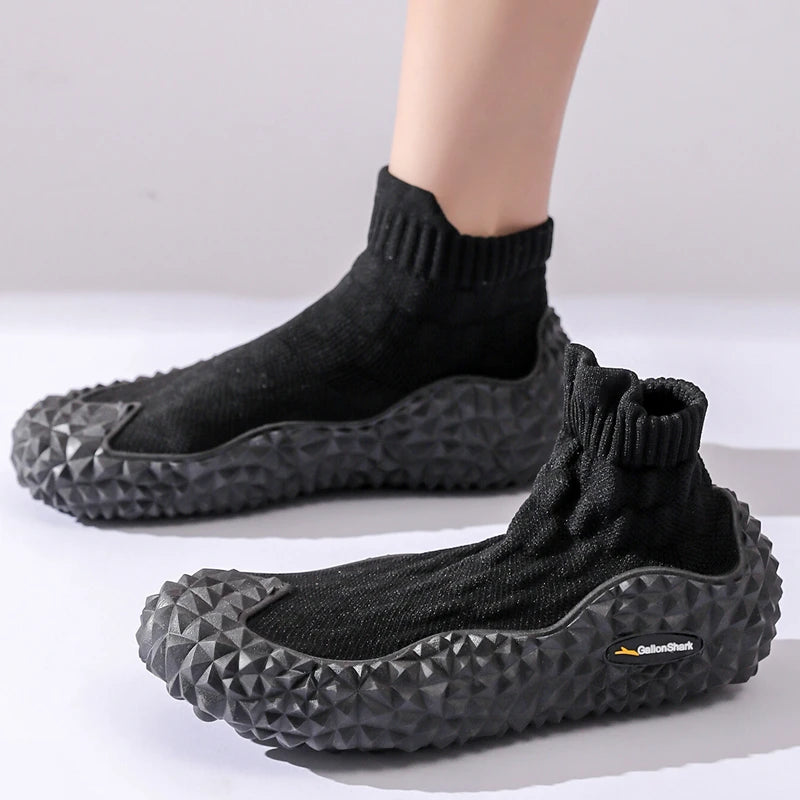 Golen Shark women's silent soft sole cushioned shoes Squat silent hard pull fitness shoes casual shoes