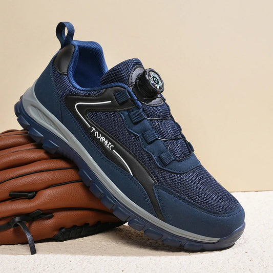 YRZL 2025 Sports Shoes Men Running Sneakers Lightweight Breathable Athletic Anti Slip Shoes Casual Walking Shoes Slip on Size 48