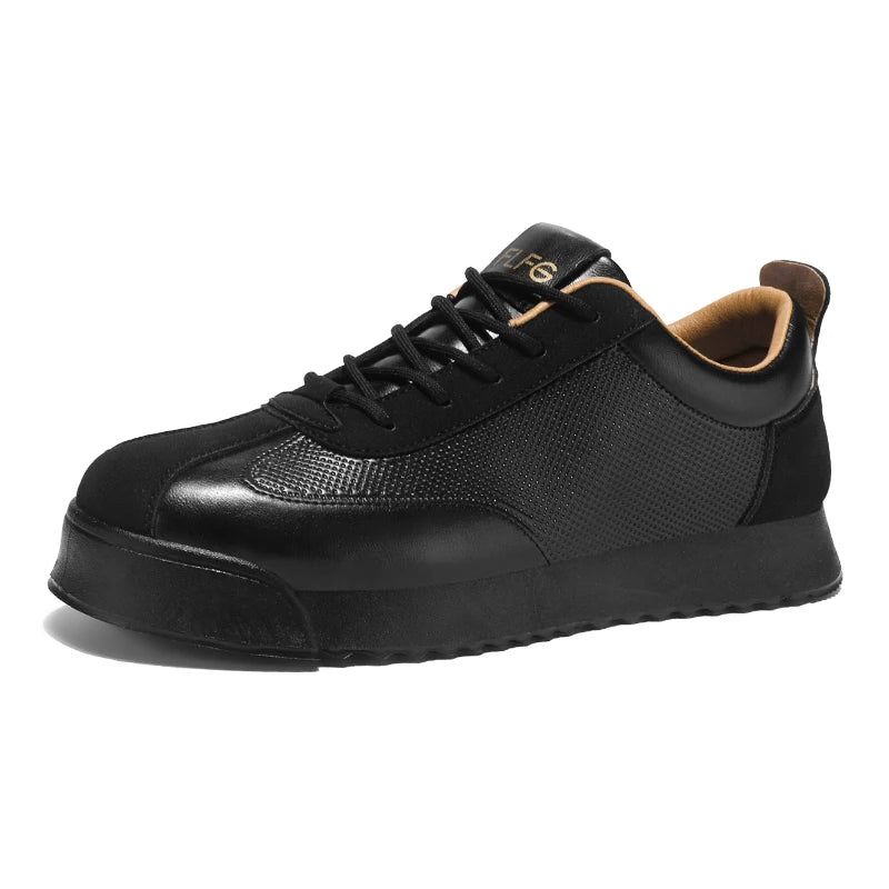 Luxury Fashion Men's Casual Shoes Leather Walking Sneakers Retro Platform Sport Shoes Comfortable Flats for Men Zapatos Hombre
