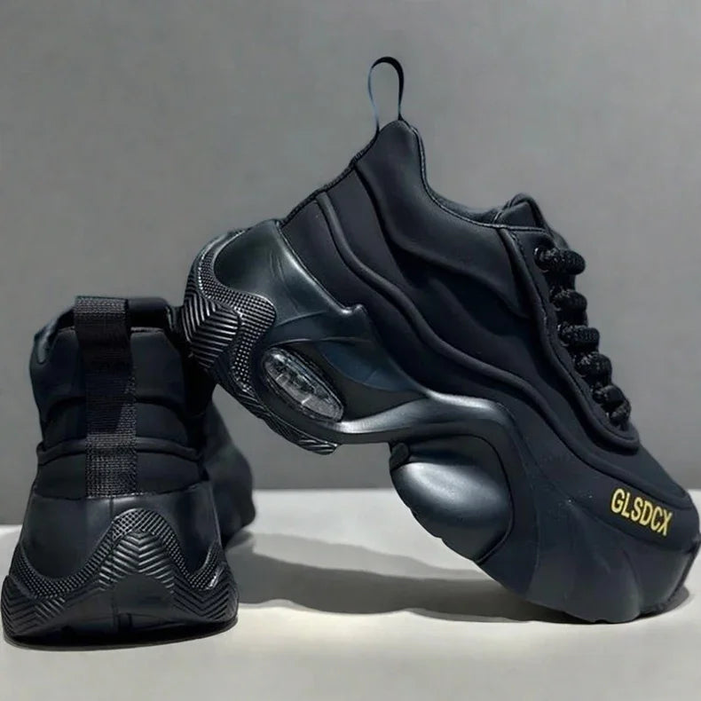 2025 Designer Style Mens Shoes Outdoors Comfortable Men Thick Platform Sneakers Fashion Casual Elevator Shoes New Trainers Tenis