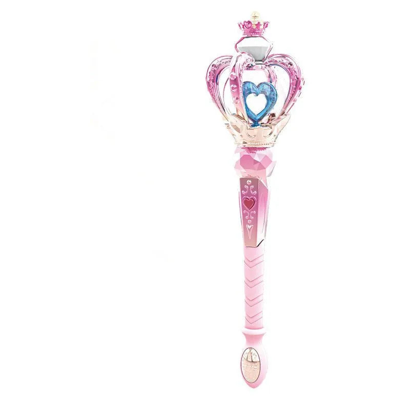 Big Size Magic Wand Fairy Wand Electric Toys With Sound Light Pretend Toy Role-playing Props Halloween Christmas Gift For Girls