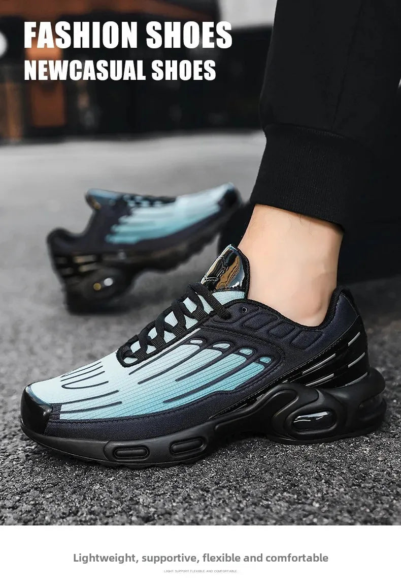 2024 New Spring Large Size Couple Air Cushion Sports Shoes Student Running Shoes Men Casual Trendy Sport Shoes Breathable