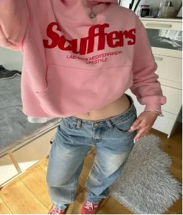 Y2K letter embroidered loose sweatshirt Korean simple and fresh style Harajuku casual comfortable fashion long-sleeved Hoodie