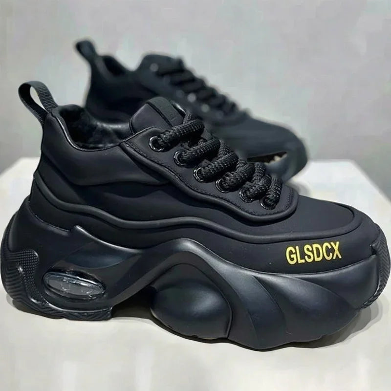2025 Designer Style Mens Shoes Outdoors Comfortable Men Thick Platform Sneakers Fashion Casual Elevator Shoes New Trainers Tenis