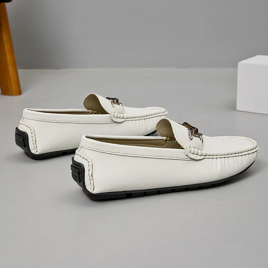 YRZL Mens Loafers Casual Slip On Comfortable Shoes for Men PU Leather Lightweight Non Slip Walking Sneakers Outdoor Shoes