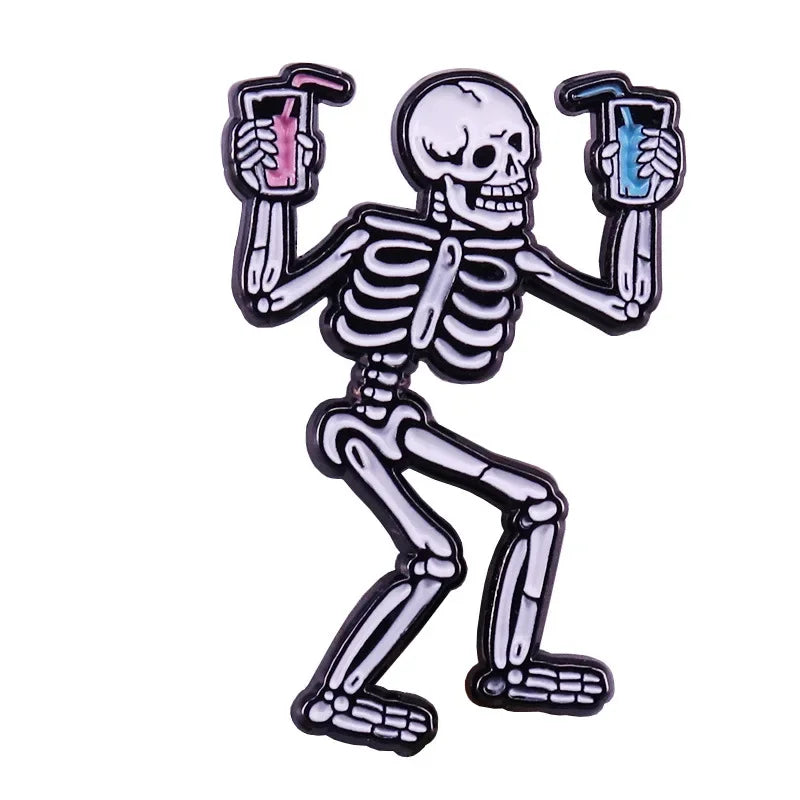 NEW Gothic Enamel Pins Halloween Terror Metal Brooch   Send Friend Fans Boutique Medal Gift Fashion Anime Badges Collecting